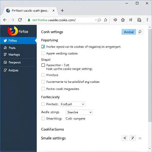 Captura de tela das configura√§√µes de cookies no Google Chrome